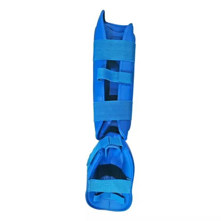 Shinpad with removable instep pad, Saman, karate, blue, L méret