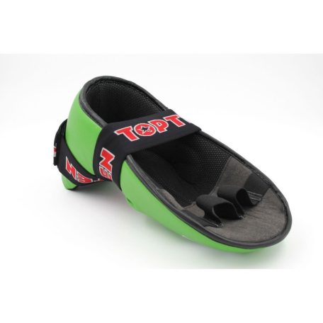 Lábfejvédő, Top Ten, Super Light, WAKO Kick-box, Zöld, L