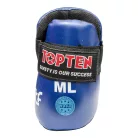 Instep Pad, Top Ten, Fight, black, Kék szín, S méret, WAKO Kick-Box minősítés