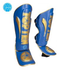   Lábfejes lábszárvédő, Top Ten, Star Light WAKO Kick-box., Kék, XL