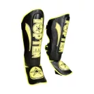 Lábfejes lábszárvédő, Top Ten, Star Light, fekete-sárga, M