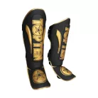 Lábfejes lábszárvédő, Top Ten, Star Light, fekete-arany, XL