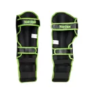 Lábfejes lábszárvédő, Top Ten, Star Light, fekete-zöld, XS