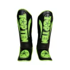 Lábfejes lábszárvédő, Top Ten, Star Light, fekete-zöld, M