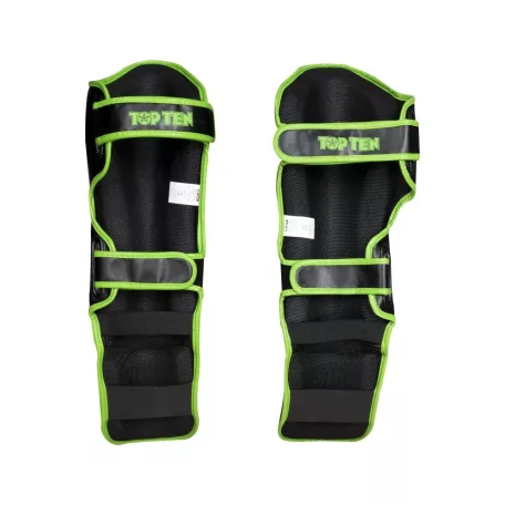 Lábfejes lábszárvédő, Top Ten, Star Light, fekete-zöld, L
