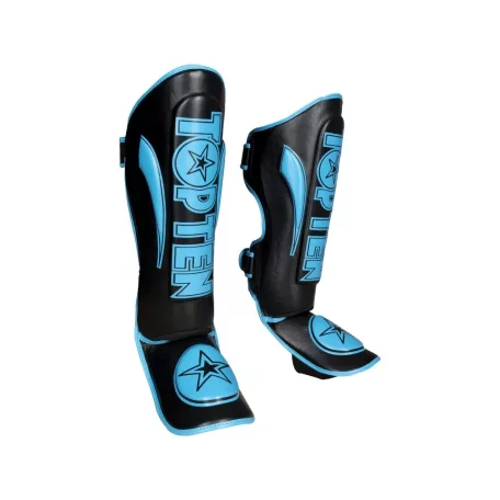 Lábfejes lábszárvédő, Top Ten, Star Light, fekete-kék, M
