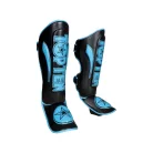 Lábfejes lábszárvédő, Top Ten, Star Light, fekete-kék, L