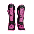 Lábfejes lábszárvédő, Top Ten, Star Light, fekete-pink, L