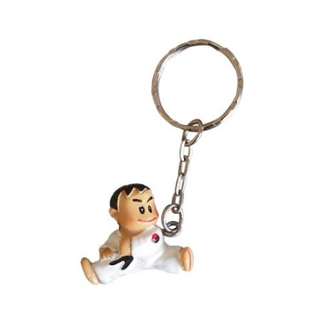 Key ring, Karate, Kicking boy, 3D
