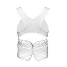 Chest guard, WKF, Hayashi, Essential, for women, white, L méret