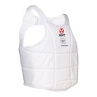 Karate chest guard, Hayashi, WKF, white, L méret