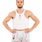Karate chest guard, Hayashi, WKF, white, L méret
