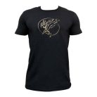 T-shirt, Saman, Karate, cotton, black, YL méret