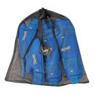 Karate Lábszárvédő lábfejes, Saman, kék, XS