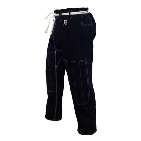 BJJ / Ju-Jitsu nadrág, Saman, Ripstop, 10 oz, fekete, A0 (150 cm) méret