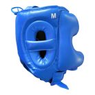 Head guard, Saman, Jawz, with face protection, artificial leather, Kék szín, M méret