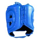 Head guard, Saman, Jawz, with face protection, artificial leather, Kék szín, M méret