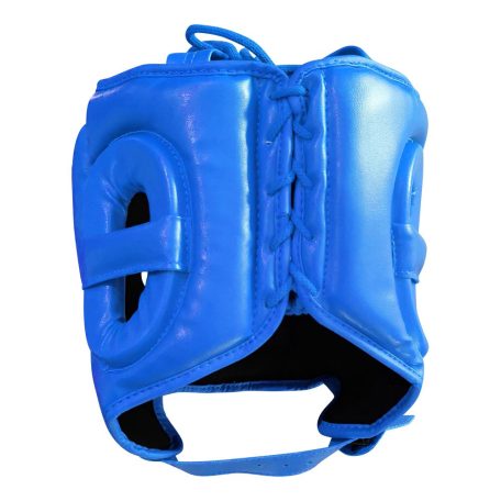 Head guard, Saman, Jawz, with face protection, artificial leather, Kék szín, M méret