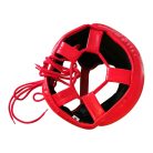 Head guard, Saman, Jawz, with face protection, artificial leather, Piros szín, XS méret