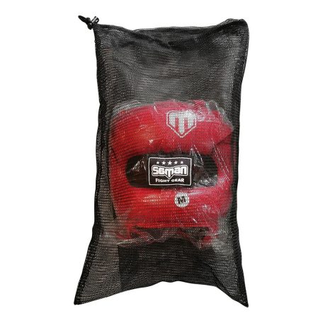 Head guard, Saman, Jawz, with face protection, artificial leather, Piros szín, XS méret