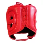 Head guard, Saman, Jawz, with face protection, artificial leather, Piros szín, S méret