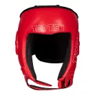 Fejvédő, Top Ten, IFMA, Jarot Muay, bőr, Piros, XL