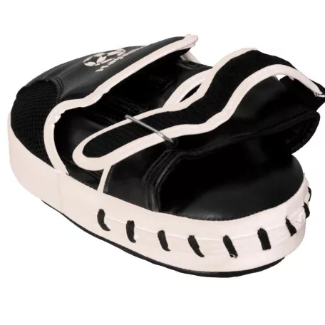 Pontütő kesztyű, Hayashi, egyenes, műbőr, fekete-fehér