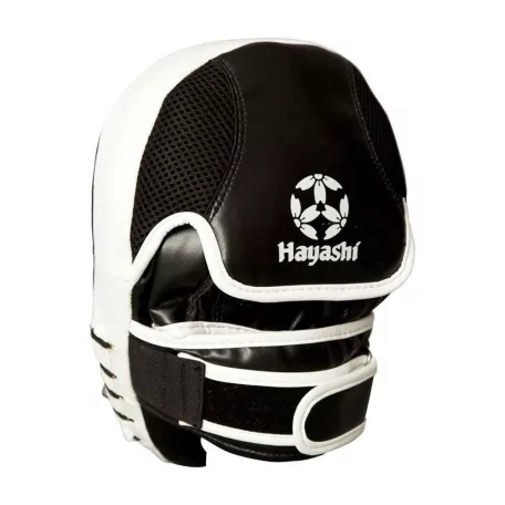Pontütő kesztyű, Hayashi, egyenes, műbőr, fekete-fehér