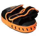 Pontütő kesztyű, Hayashi, egyenes, műbőr, fekete-narancs