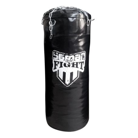 Boxzsák 100 cm, Saman Spirit of Fight, műbőr, lánccal, 100x40 cm méret