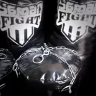 Boxzsák, Saman, Spirit of Fight, military zöld, 120x40 cm, műbőr, lánccal