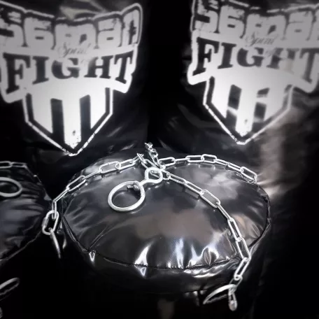 Boxzsák, Saman, Spirit of Fight, military zöld, 120x40 cm, műbőr, lánccal