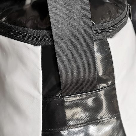 Boxzsák, Saman, Bogyó, 62x52 cm, PU, fekete/fehér