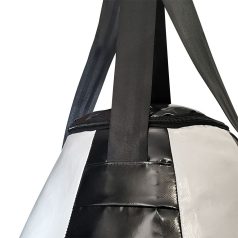 Boxzsák, Saman, Nagy Bogyó, 90x55 cm, PU, fekete/fehér