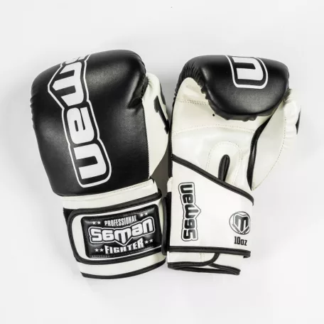 Boxing gloves, Saman, Colours, 1985, artificial leather, Black-white, 14 oz