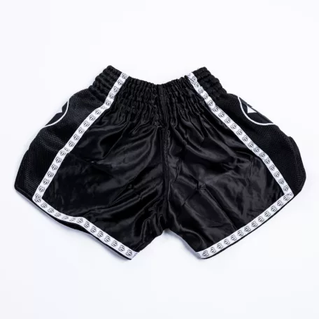 Thai-Box nadrág, Saman, Colours 1985, poliészter, fekete/fehér, S