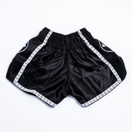 Thai-Box nadrág, Saman, Colours 1985, poliészter, fekete/fehér, M