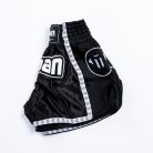 Thai-Box nadrág, Saman, Colours 1985, poliészter, fekete/fehér, M