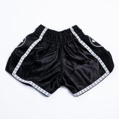   Thai-Box nadrág, Saman, Colours 1985, poliészter, fekete/fehér, XL