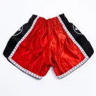 Thai-Box nadrág, Saman, Colours 1985, poliészter, piros/fekete, L méret