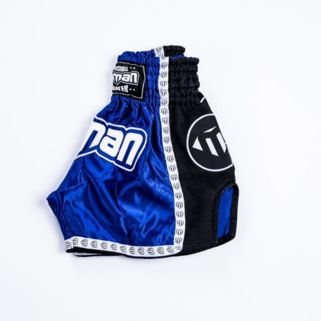 Thai-Box nadrág, Saman, Colours 1985, poliészter, kék/fekete, S méret