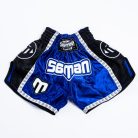 Thai-Box nadrág, Saman, Colours 1985, poliészter, kék/fekete, L méret