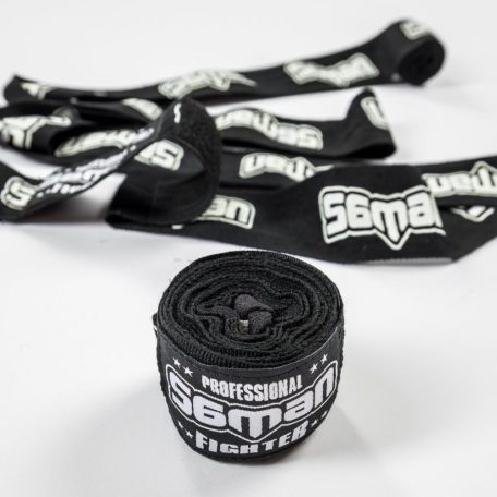 Bandázs,  Saman, Colours 1985, rugalmas, fekete/fehér, 350 cm