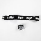 Bandázs,  Saman, Colours 1985, rugalmas, fekete/fehér, 350 cm