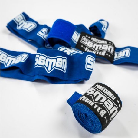 Bandázs, Saman, Colours 1985, rugalmas, kék/fehér, 450 cm