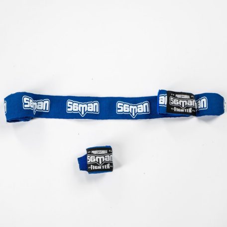 Bandázs, Saman, Colours 1985, rugalmas, kék/fehér, 450 cm