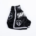 Thai-Box nadrág, Saman, Colours 1985, poliészter, fekete/fehér, XXL