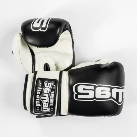 Boxing gloves, Saman, Colours, 1985, artificial leather, Black-white, 16 oz