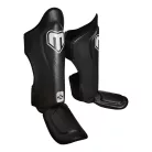 Thai lábszárvédő, Saman, Force, bőr, fekete, S