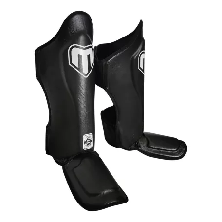 Thai lábszárvédő, Saman, Force, bőr, fekete, L